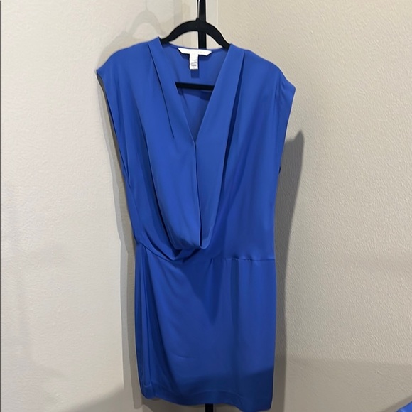 Diane Von Furstenberg Royal Blue Silk Dress - Picture 1 of 5